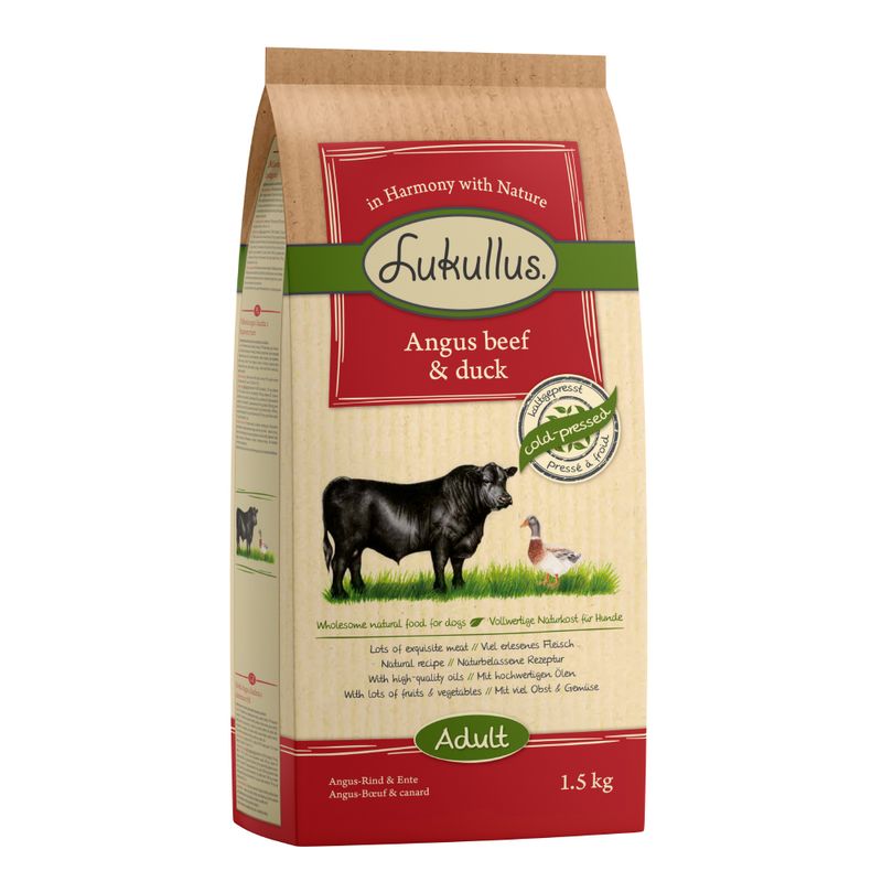 Zooplus Lukullus Manzo Angus & Anatra con riso integrale Saldi Di Fabbrica