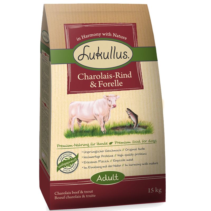Zooplus Lukullus Manzo Charolais & Trota In Saldo