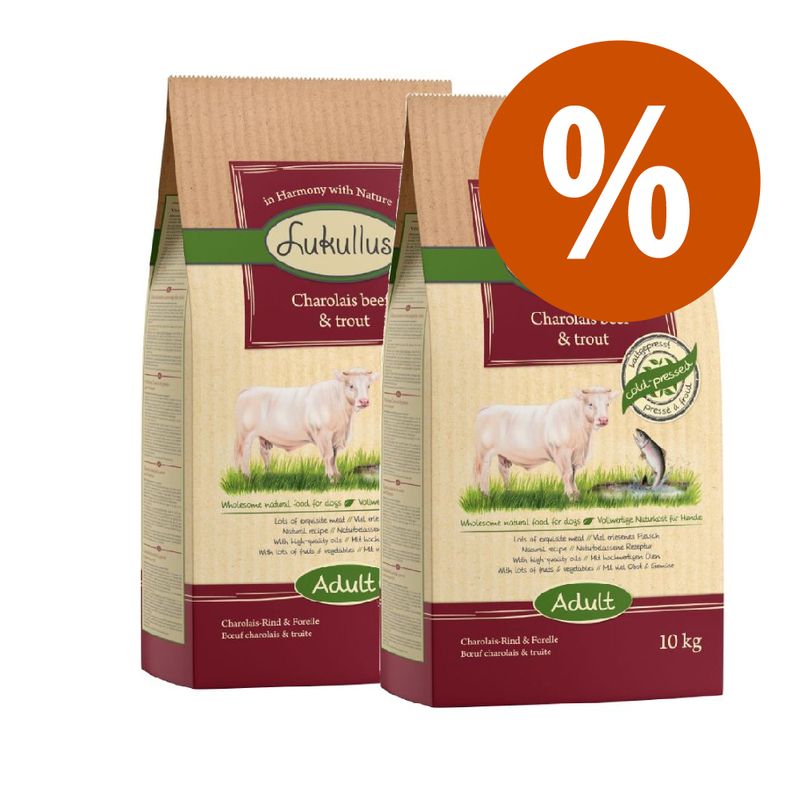 Zooplus Multipack Risparmio 2 x Lukullus Crocchette per cani Nuova