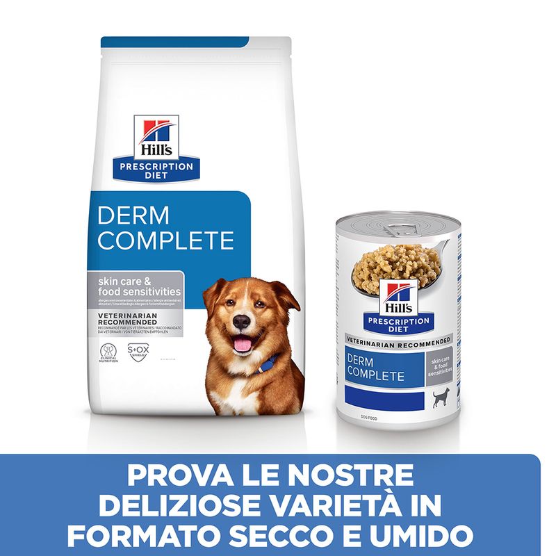 Zooplus Hill’s Prescription Diet Canine Derm Complete con Riso e Uova secco cane I Più Venduti