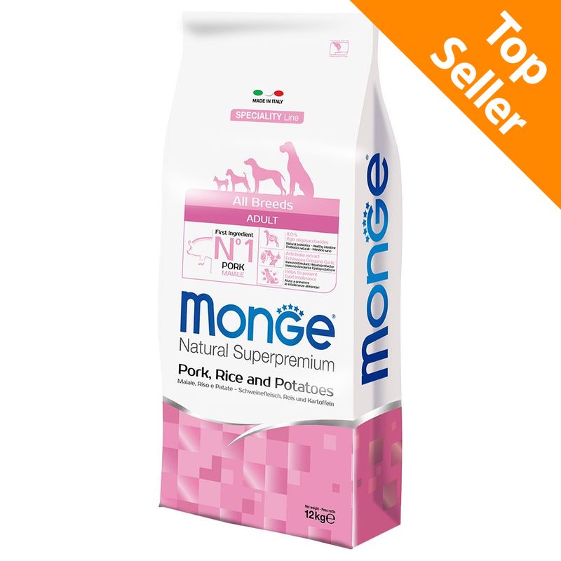 Zooplus Monge Superpremium All Breeds Adult Maiale Riso e Patate Italia