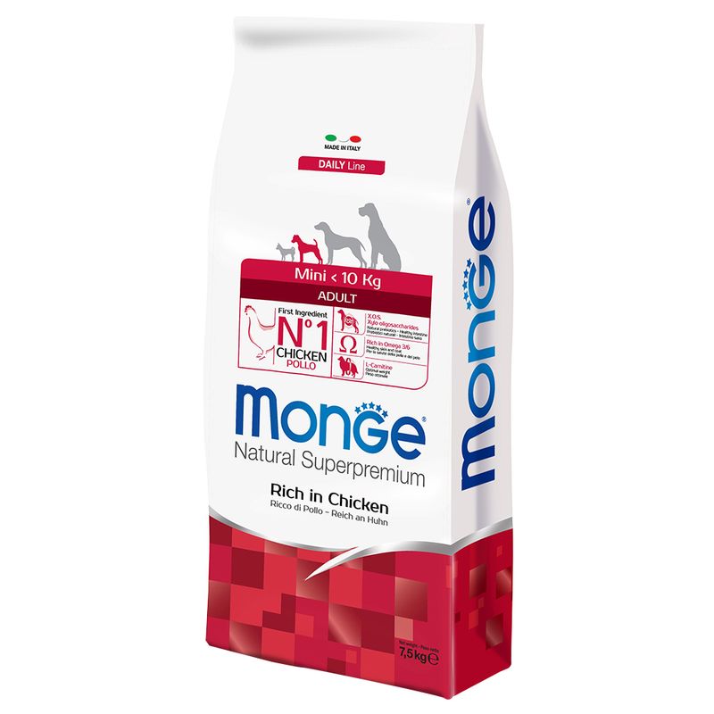 Zooplus Monge Superpemium Adult Mini Pollo Pezzi Unici