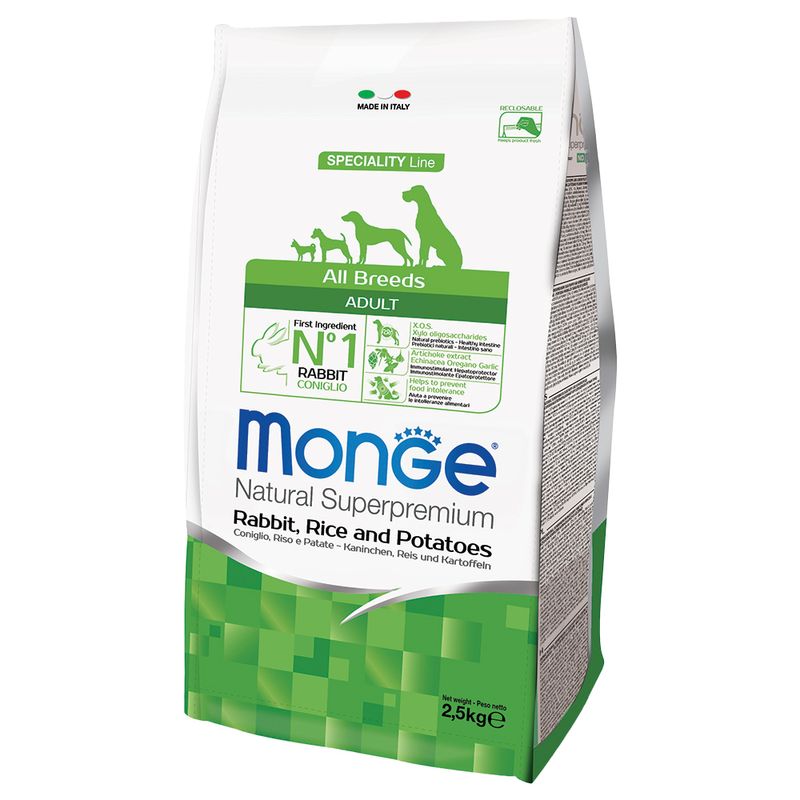 Zooplus Monge Superpremium All Breeds Adult Coniglio Riso e Patate