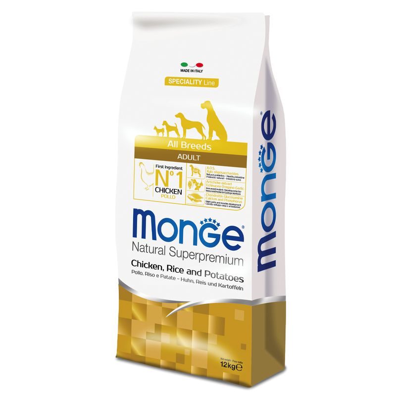 Zooplus Monge Superpremium All Breeds Adult Pollo Riso & Patate Shopping Online