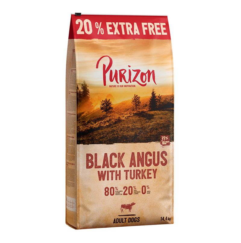 Zooplus 12 kg + 2 4 kg gratis Purizon Adult Crocchette Senza cereali per Cani Acquista Ora