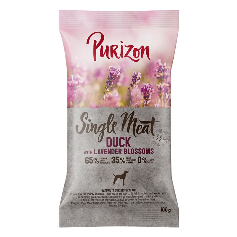 Zooplus Purizon Single Meat Adult Anatra con mela e fiori di lavanda per cane Sottocosto