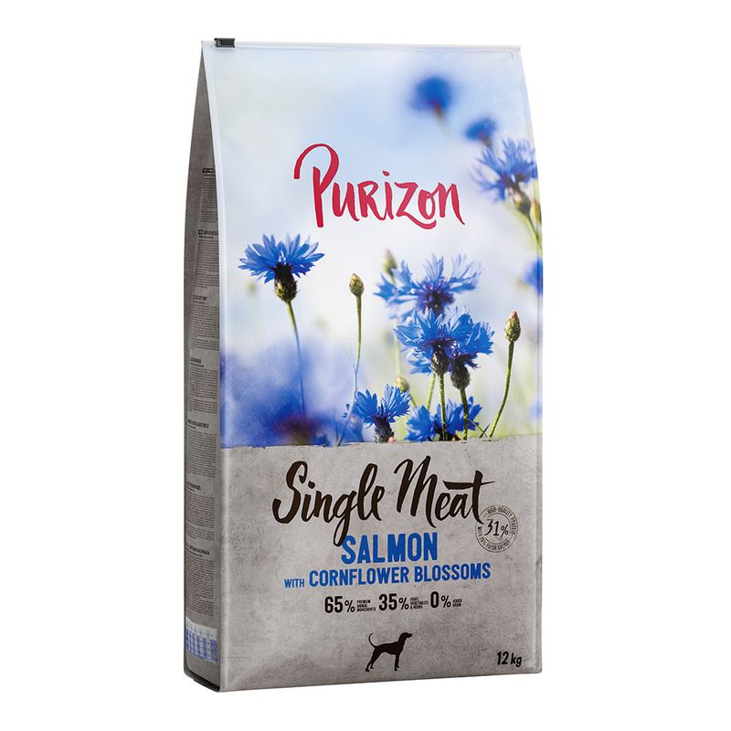 Zooplus Purizon Single Meat Adult Salmone spinaci e fiori di fiordaliso per cane Convenienza