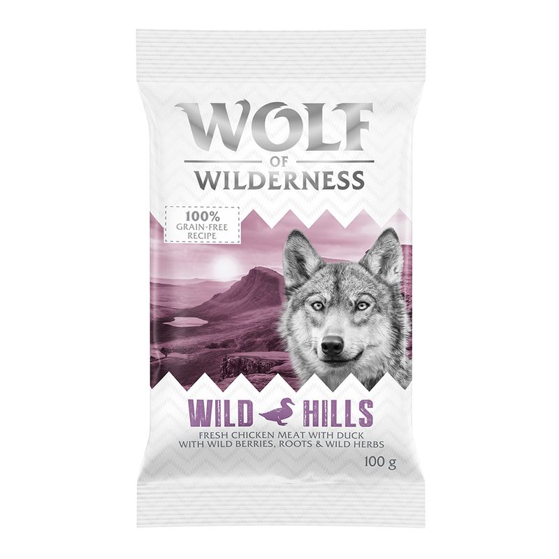Zooplus Confezione prova Wolf of Wilderness Adult 100 g Crocchette per cane Qualità Garantita