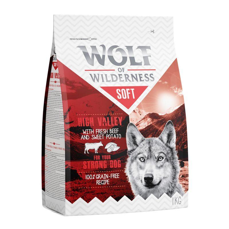 Zooplus Set prova misto 3 x 1 kg Wolf of Wilderness Soft Crocchette per cani Fino Al -60%