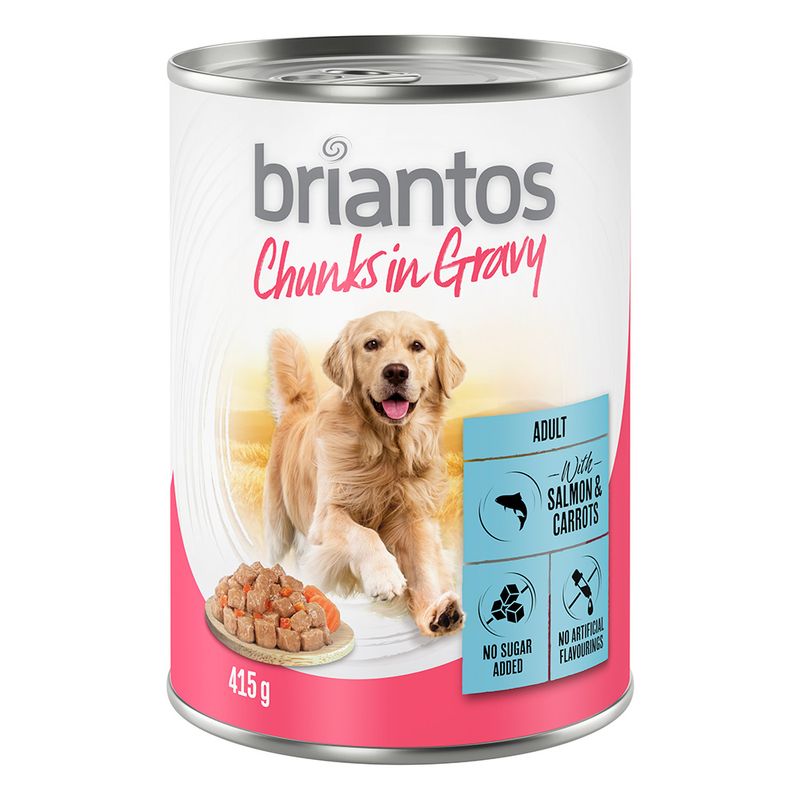Zooplus Briantos Chunks in Gravy 6 x 415 g Umido per cane Consegna Veloce