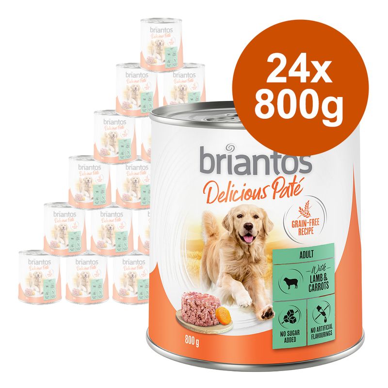 Zooplus Briantos Delicious Paté 24 x 800 g Umido per cane