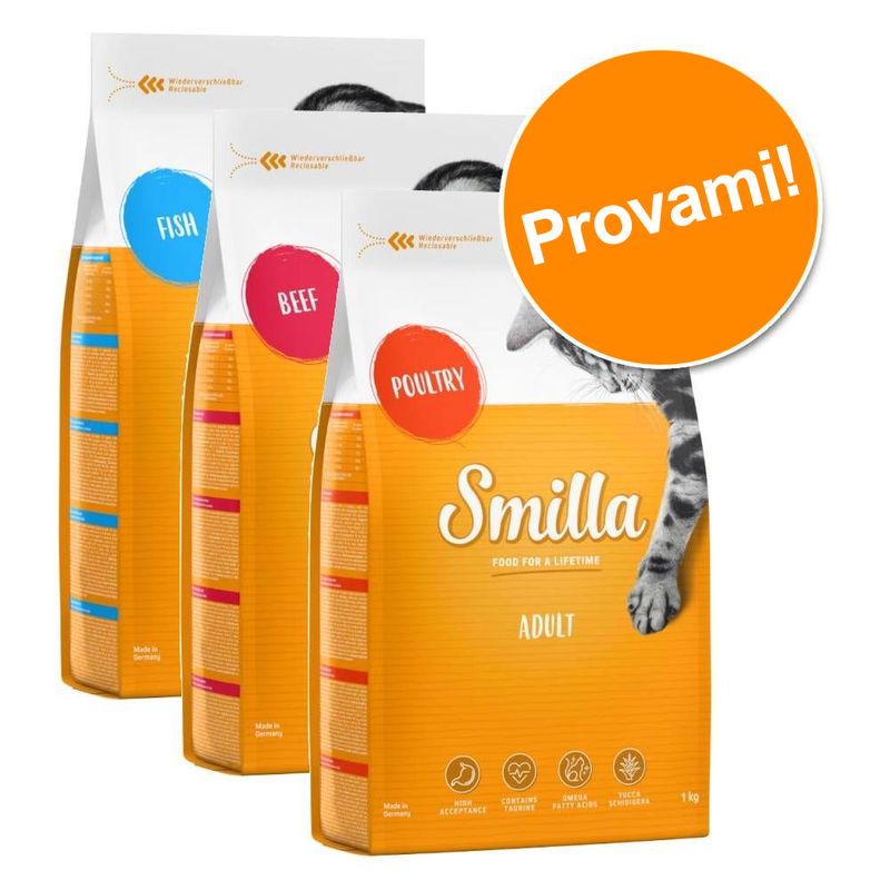 Zooplus Set prova misto Smilla Adult Crocchette per gatti