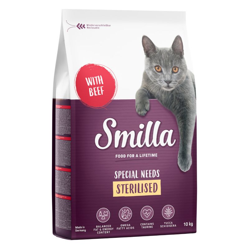 Zooplus Smilla Adult Sterilised con Manzo Crocchette per gatti Novità
