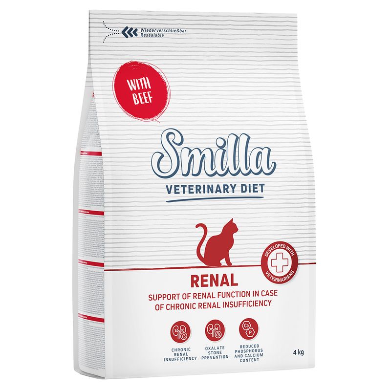 Zooplus Smilla Veterinary Diet Renal Manzo Crocchette gatto Sconto