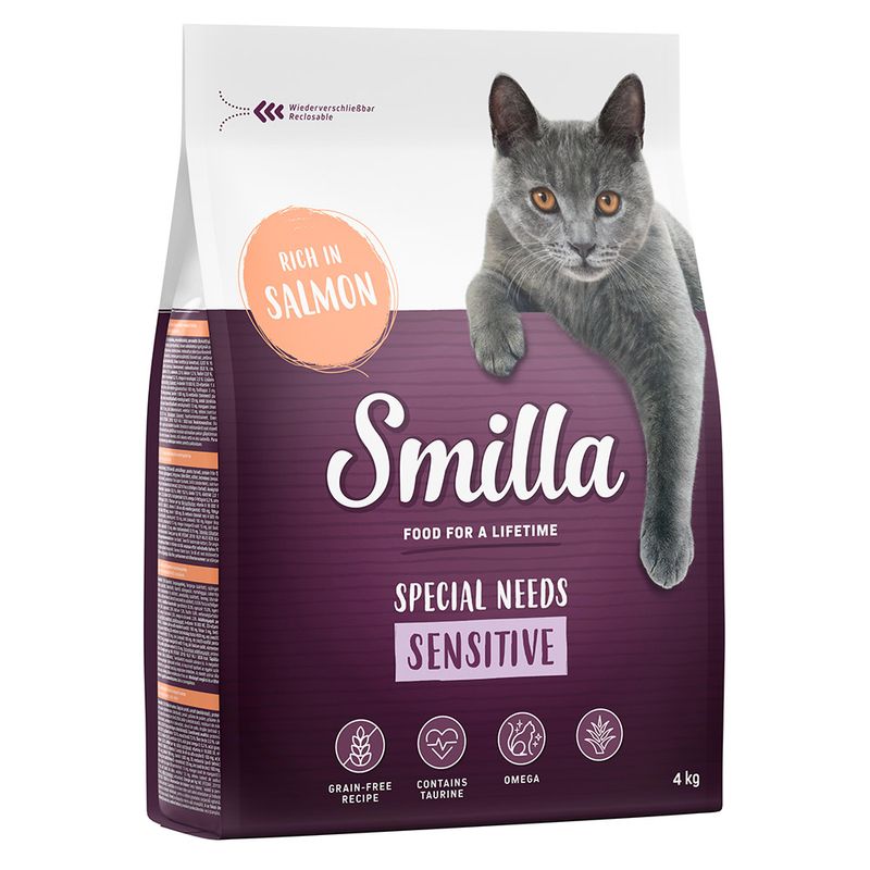 Zooplus Smilla Adult Sensitive Senza cereali Salmone Crocchette per gatti Online
