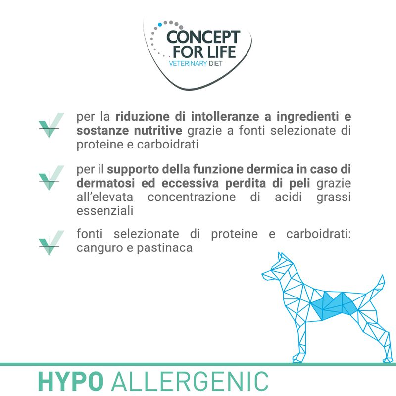 Zooplus Concept for Life Veterinary Diet Hypoallergenic Cavallo umido per cane Convenienza