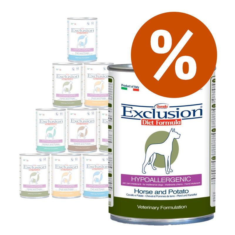 Zooplus Exclusion Diet Hypoallergenic Pacco misto 12 x 400 g