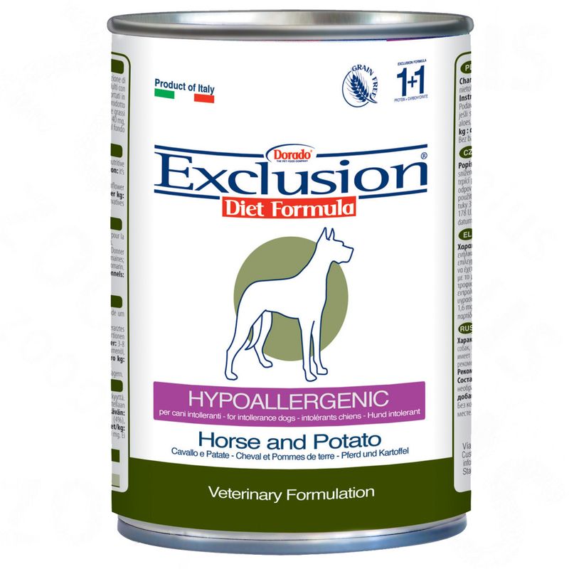 Zooplus Exclusion Diet Hypoallergenic Pacco misto 12 x 400 g Offerte