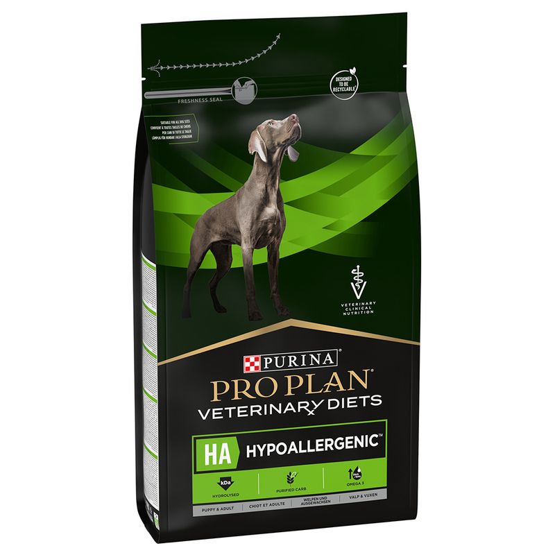 Zooplus PURINA PRO PLAN Veterinary Diets HA Hypoallergenic Crocchette per cane Nuova