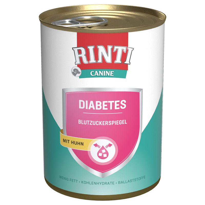 Zooplus RINTI Canine Diabete con Pollo 400 g Alimento umido per cani