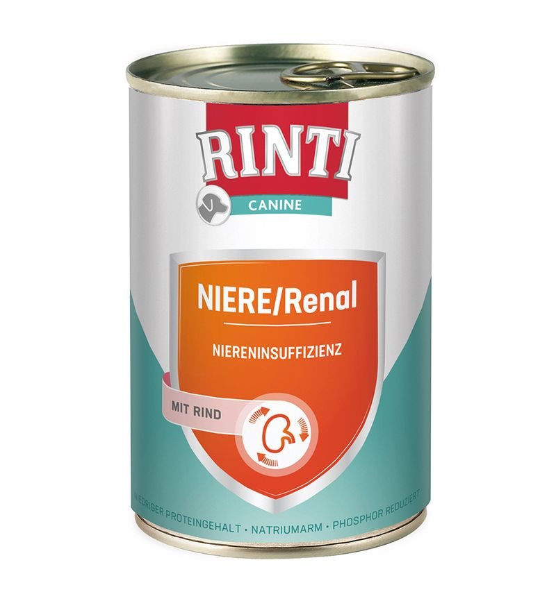 Zooplus RINTI Canine Reni con Manzo 400 g Alimento umido per cani