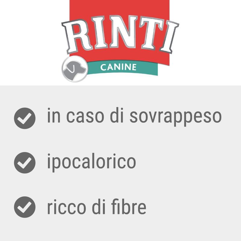 Zooplus RINTI Canine Peso con Pollo 400 g Alimento umido per cani Offerta