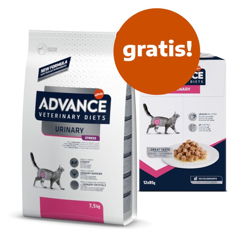Zooplus Crocchette + umido Advance Veterinary Diet Feline gratis