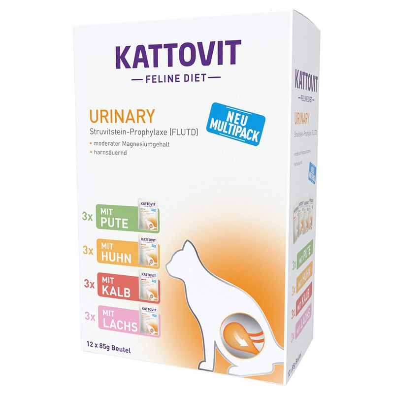 Zooplus Kattovit Urinary Buste 12 x 85 g Alimento umido assortito per gatti
