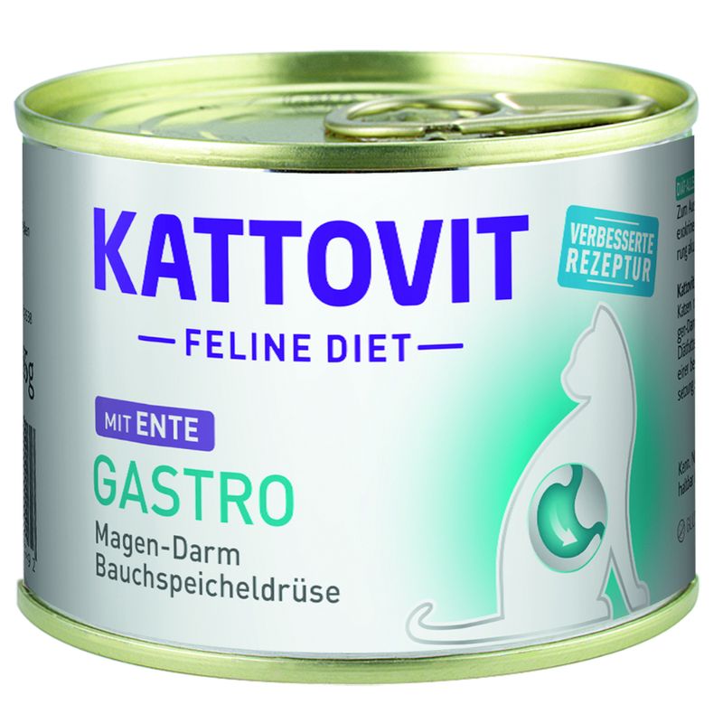 Zooplus Kattovit Gastro 12 x 185 g Alimento umido per gatti Promozione Limitata