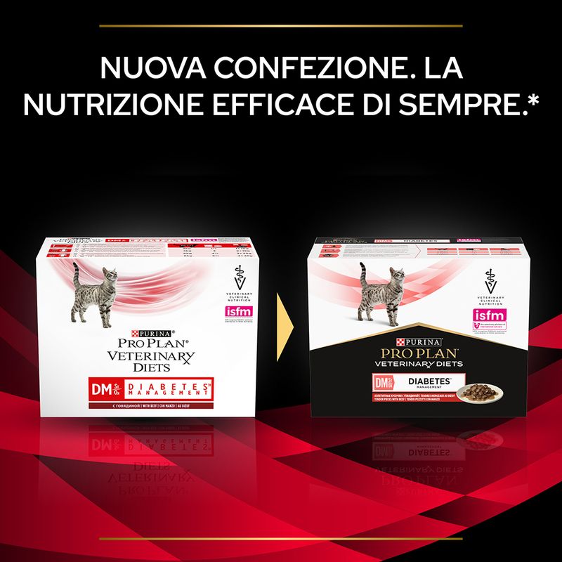 Zooplus Purina Pro Plan Veterinary Diets Feline DM ST/OX Diabetes Management Manzo Offerte