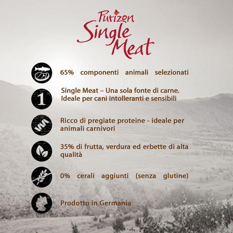 Zooplus Purizon Single Meat Adult Pollo con Zucca e Fiori di camomilla per cani Offerta speciale della fabbrica