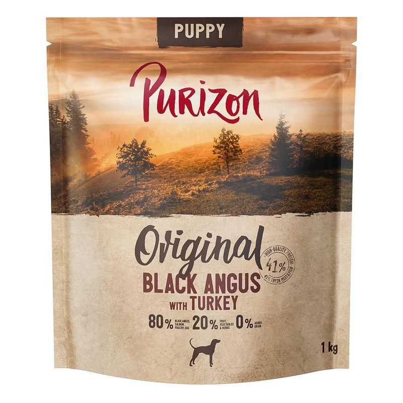 Zooplus Purizon Puppy Black Angus con Tacchino Crocchette per cane Sostegno trimestrale