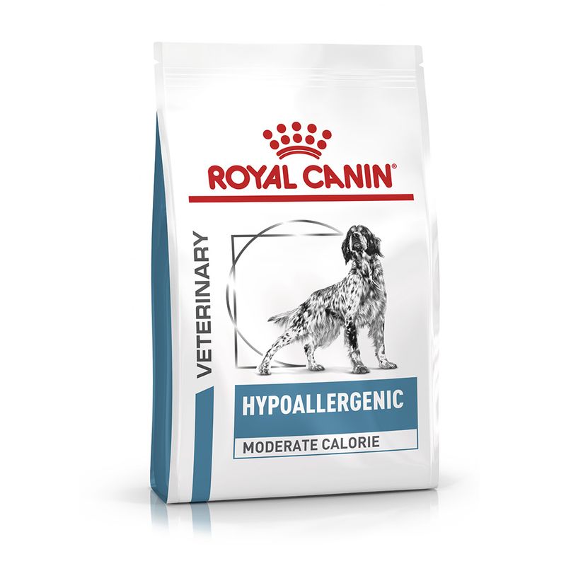 Zooplus Royal Canin Hypoallergenic Moderate Calorie Canine Veterinary Crocchette per cane
