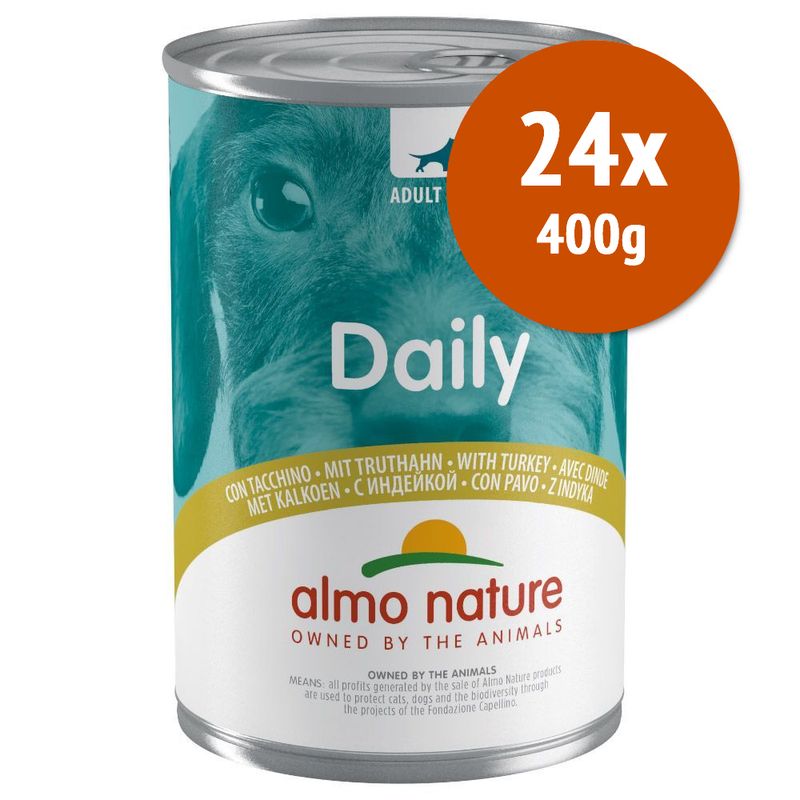 Zooplus Almo Nature Daily Dog 24 x 400 g umido cane