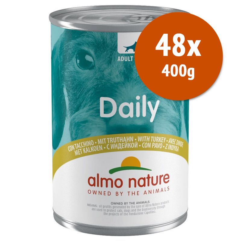 Zooplus Almo Nature Daily Dog 48 x 400 g Alimento umido per cane