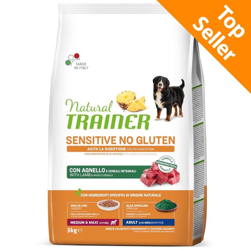 Zooplus Natural Trainer Sensitive Adult Medium/Maxi Monoproteico con Agnello