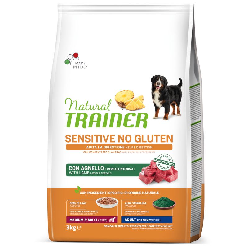 Zooplus Natural Trainer Sensitive Adult Medium/Maxi Monoproteico con Agnello Offerta esclusiva