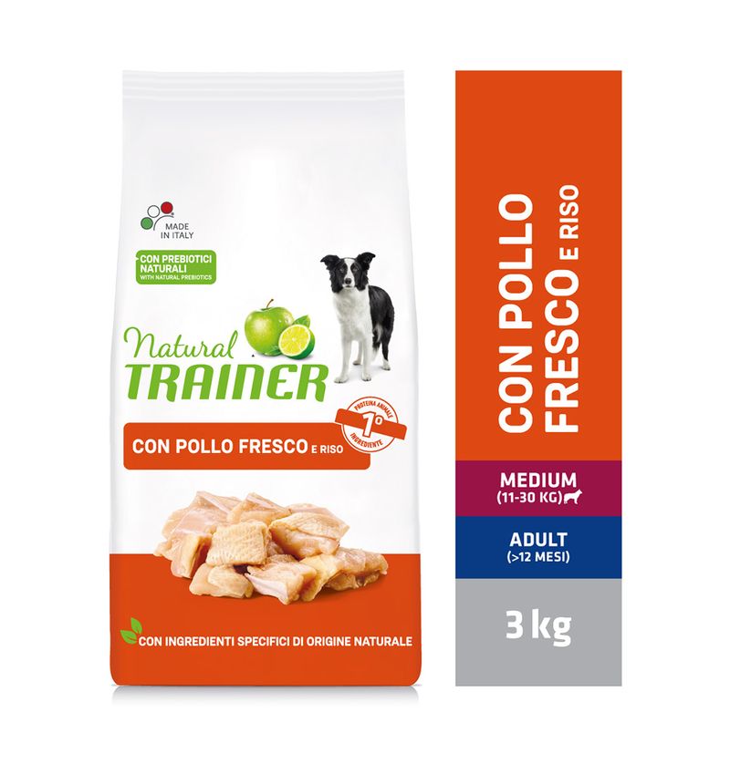 Zooplus Natural Trainer Medium Adult con Pollo fresco Riso e Aloe vera per cane Vendite stagionali