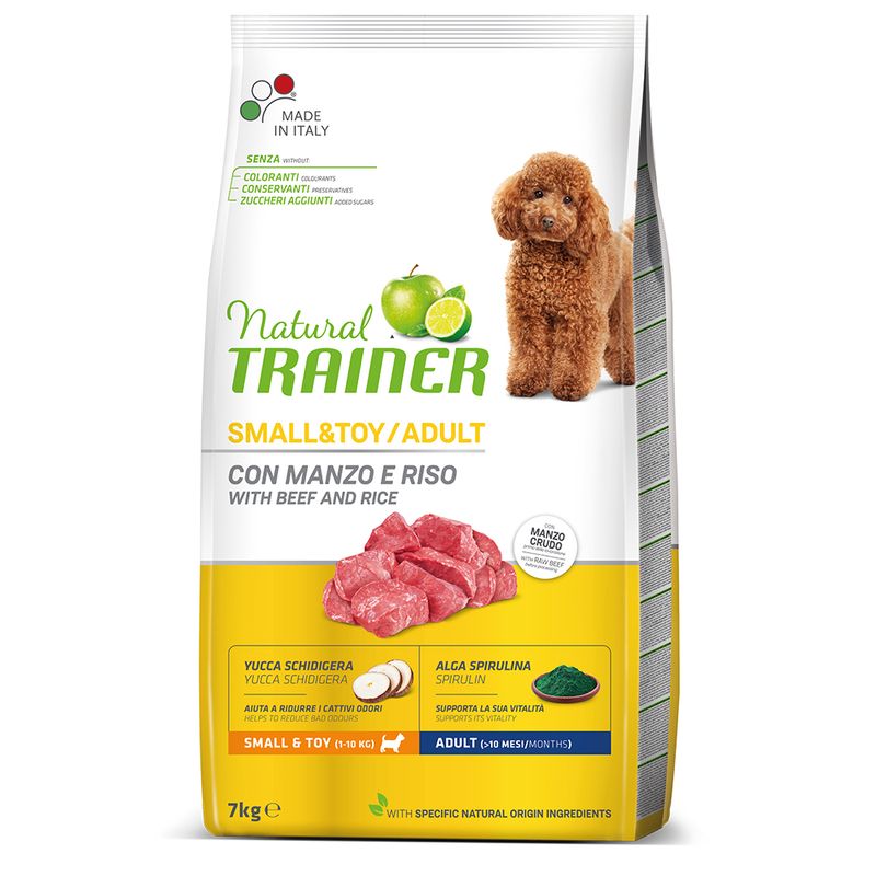 Zooplus Natural Trainer Adult Small & Toy con Manzo & Riso