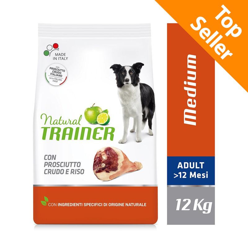 Zooplus Natural Trainer Medium Adult con Prosciutto crudo & Riso