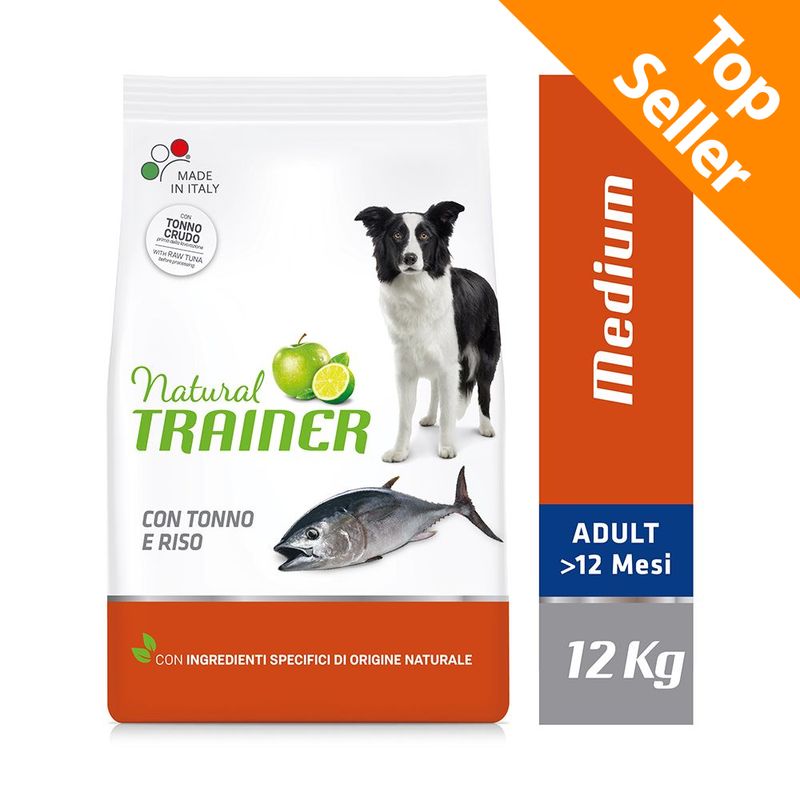 Zooplus Natural Trainer Medium Adult con Tonno & Riso crocchette cani