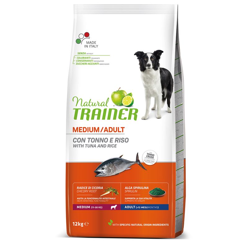 Zooplus Natural Trainer Medium Adult con Tonno & Riso crocchette cani Offerta Pasqua
