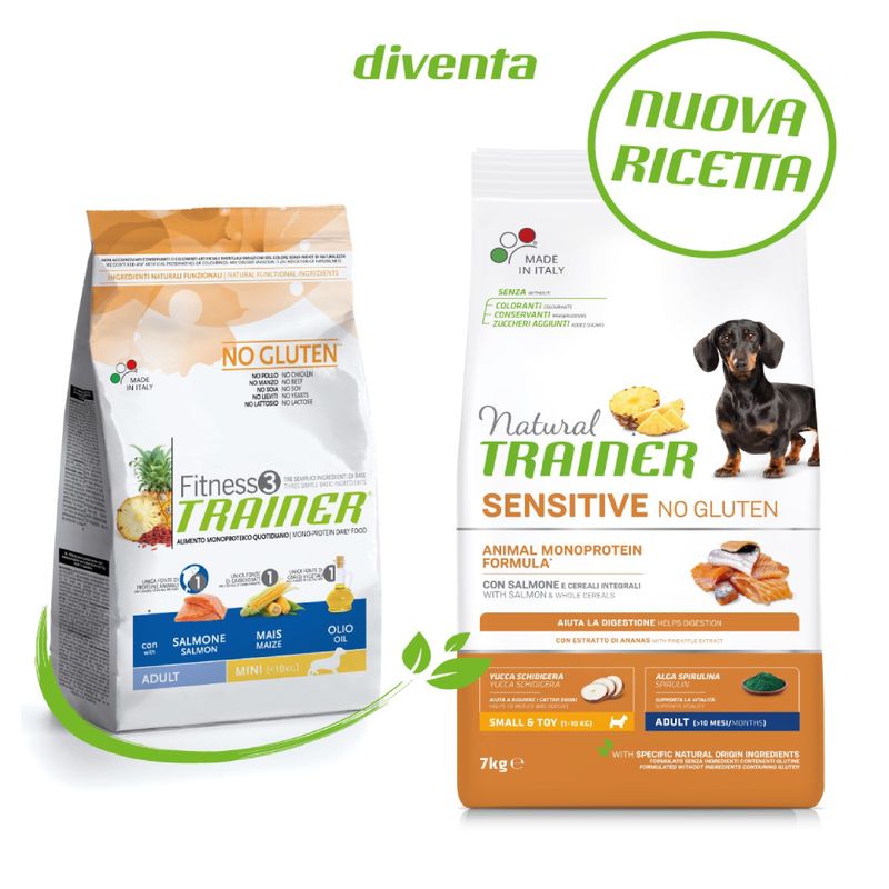 Zooplus Natural Trainer Sensitive No Gluten Adult Small Monoproteico con Salmone Vendita calda