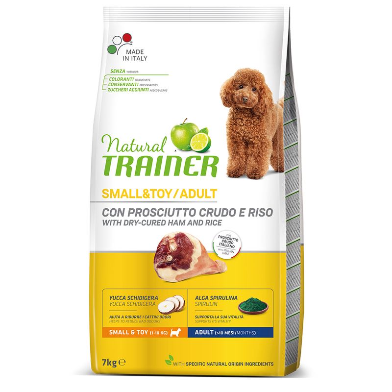 Zooplus Natural Trainer Adult Small & Toy Prosciutto Crudo & Riso Grandi sconti