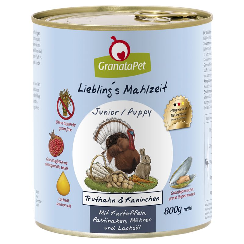 Zooplus GranataPet 6 x 800 g Alimento umido per cane
