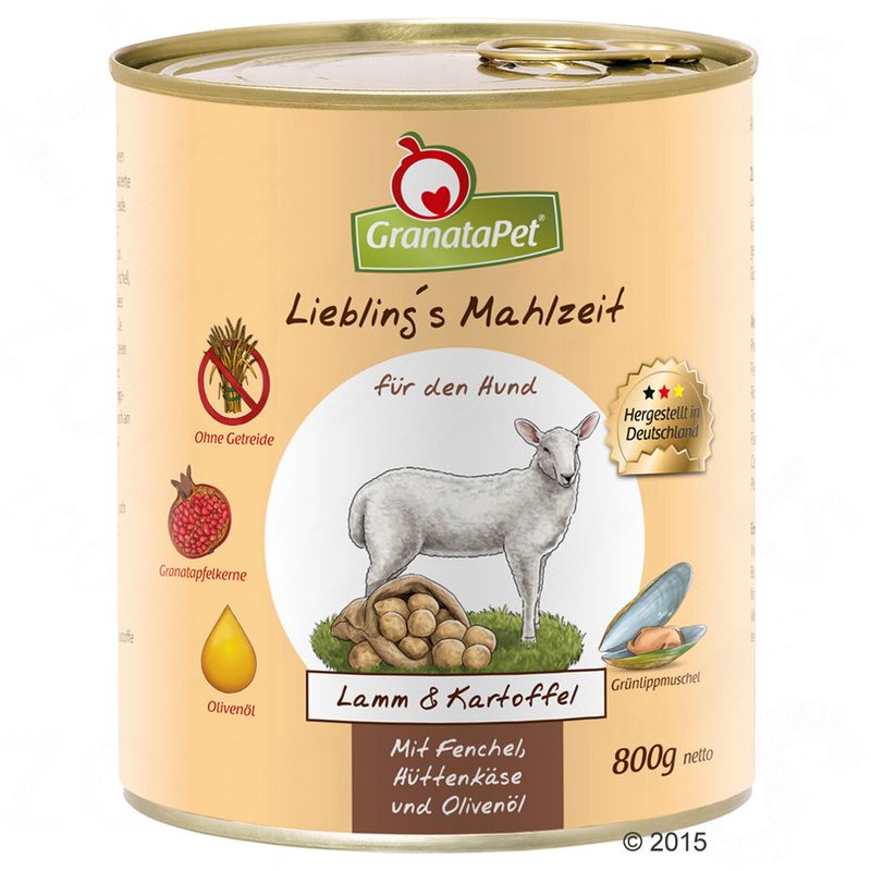 Zooplus GranataPet 12 x 800 g Alimento umido per cane Comprane uno, ottenene uno gratis
