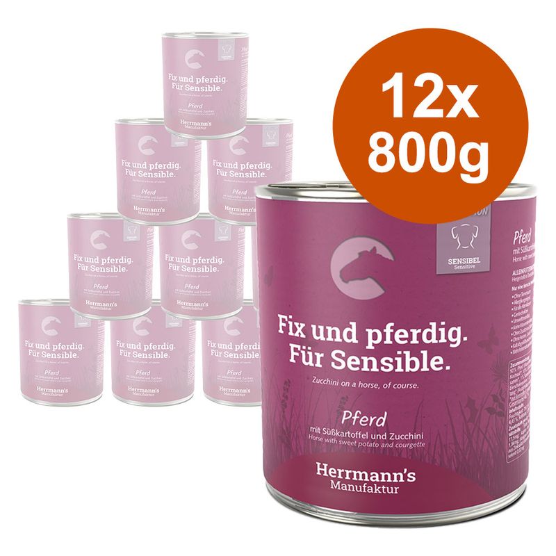 Zooplus Herrmann's Bio Menù Sensitive 12 x 800 g Umido cane Ultimi due giorni
