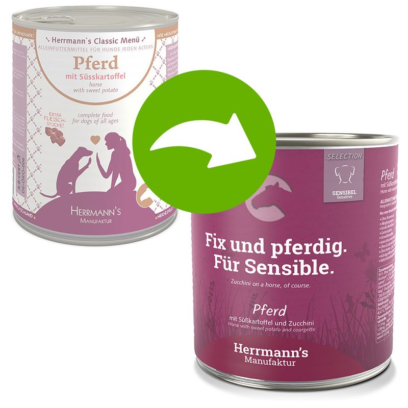 Zooplus Herrmann's Bio Menù Sensitive 12 x 800 g Umido cane Ultimi due giorni