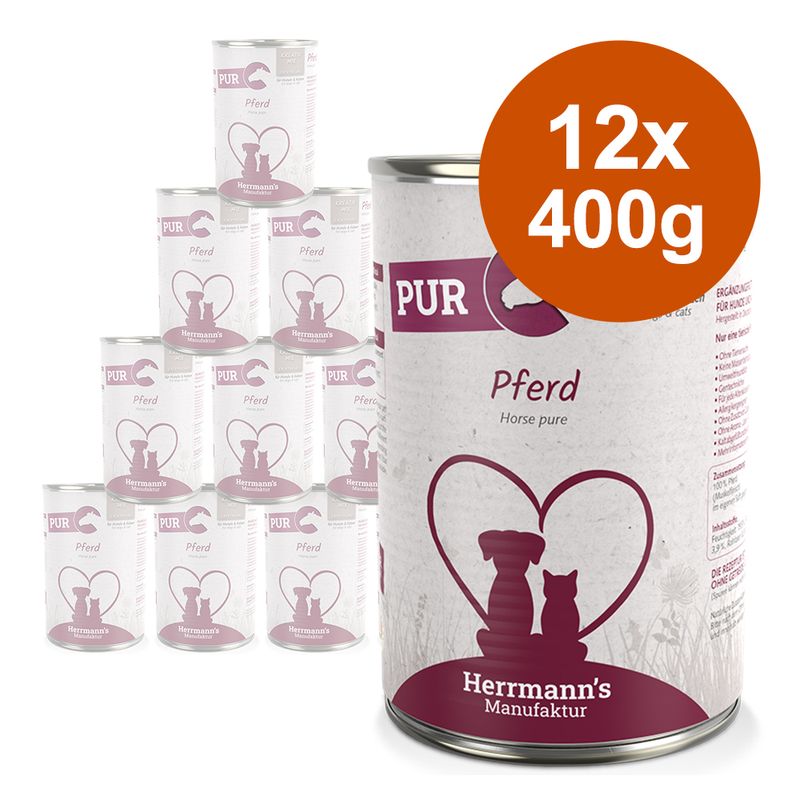 Zooplus Herrmann's Bio Carne pura 12 x 400 g Alimento umido