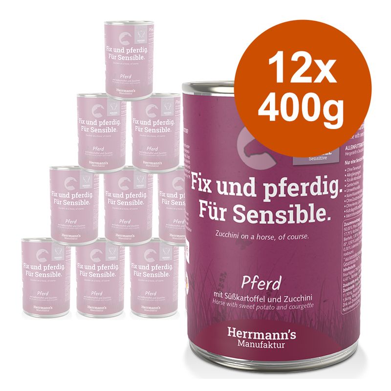 Zooplus Herrmann's Selection Sensitive 12 x 400 g Umido per cane